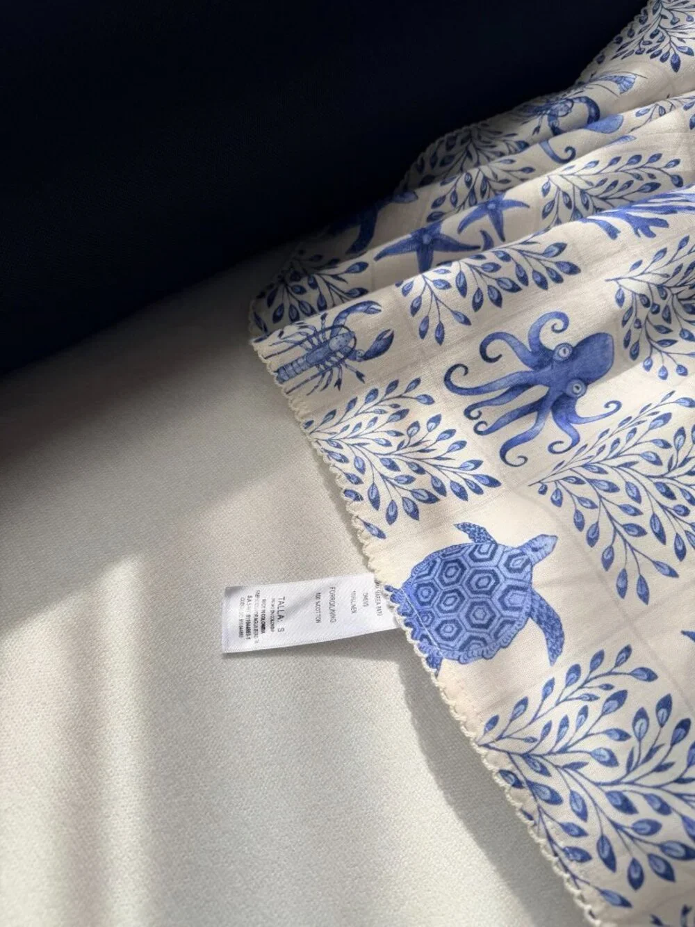 Agua by Agua Bendita Blue Marine Life Print Spaghetti Strap Maxi Dress - Picture 8 of 10